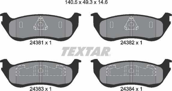 Textar 2438101 - Jarrupala, levyjarru inparts.fi