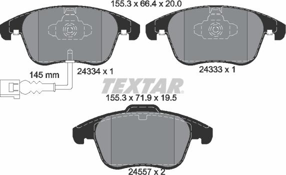 Textar 2433401 - Jarrupala, levyjarru inparts.fi