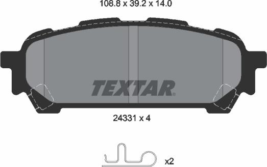 Textar 2433101 - Jarrupala, levyjarru inparts.fi