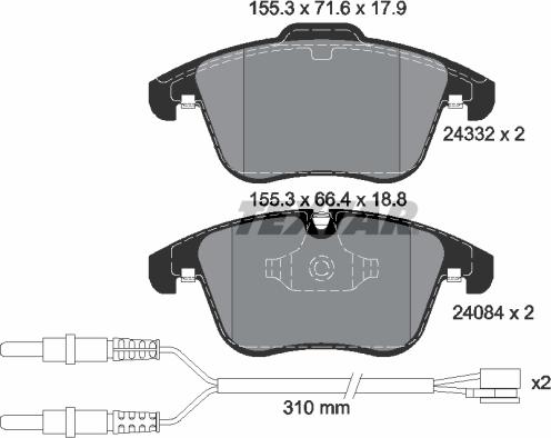 Textar 2433201 - Jarrupala, levyjarru inparts.fi