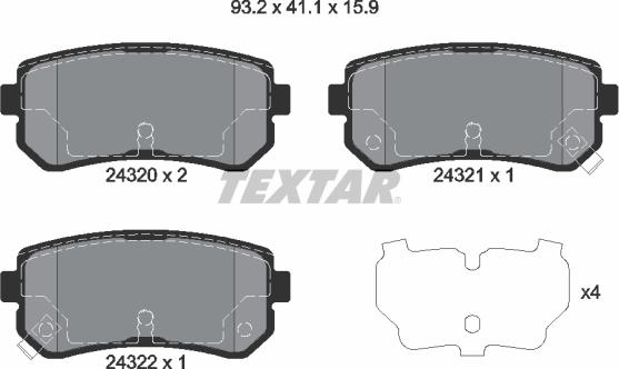 Textar 2432001 - Jarrupala, levyjarru inparts.fi