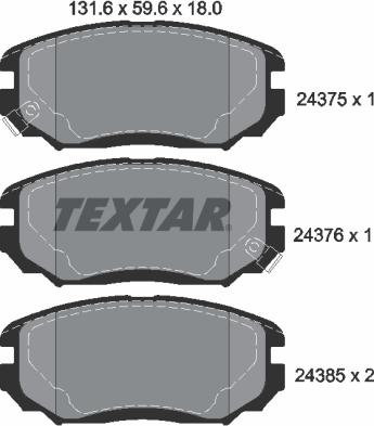 Textar 2437501 - Jarrupala, levyjarru inparts.fi