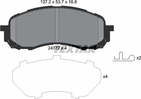 Textar 2437201 - Jarrupala, levyjarru inparts.fi