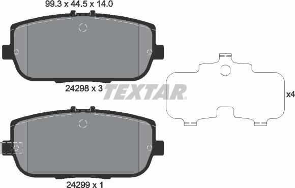 Textar 2429801 - Jarrupala, levyjarru inparts.fi