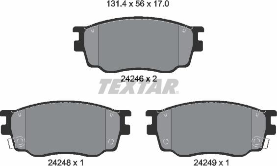 Textar 2424601 - Jarrupala, levyjarru inparts.fi