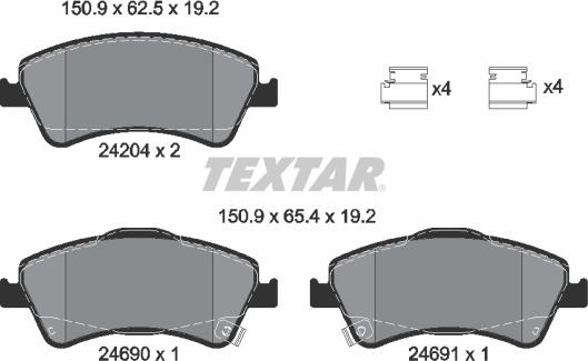 Textar 2420401 - Jarrupala, levyjarru inparts.fi