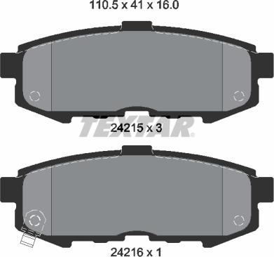 Textar 2421501 - Jarrupala, levyjarru inparts.fi