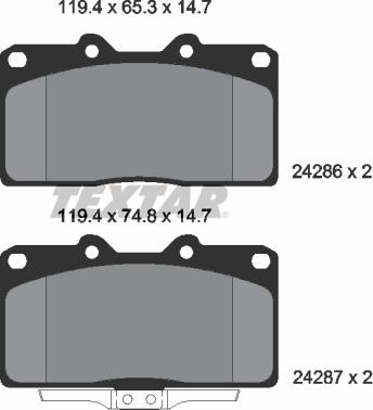 Textar 2428601 - Jarrupala, levyjarru inparts.fi