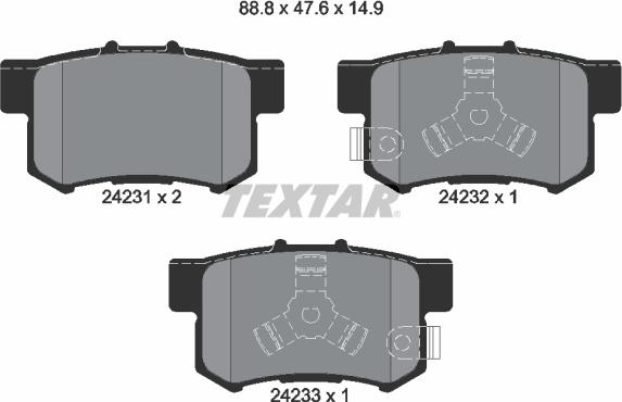 Textar 2423101 - Jarrupala, levyjarru inparts.fi