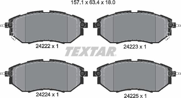 Textar 2422201 - Jarrupala, levyjarru inparts.fi