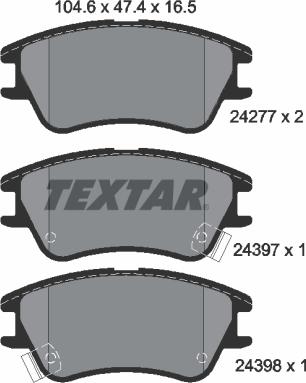 Textar 2427701 - Jarrupala, levyjarru inparts.fi