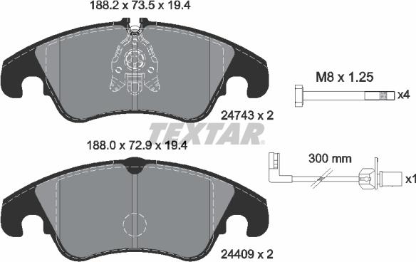 Textar 2474381 - Jarrupala, levyjarru inparts.fi