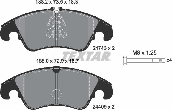 Textar 2474302 - Jarrupala, levyjarru inparts.fi