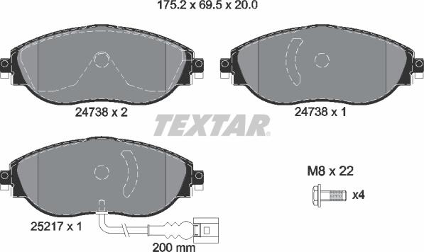 Textar 2473801 - Jarrupala, levyjarru inparts.fi