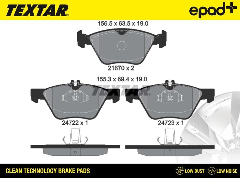 Textar 2472201CP - Jarrupala, levyjarru inparts.fi