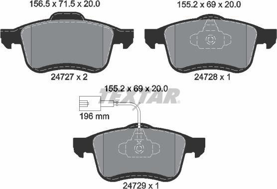 Textar 2472701 - Jarrupala, levyjarru inparts.fi