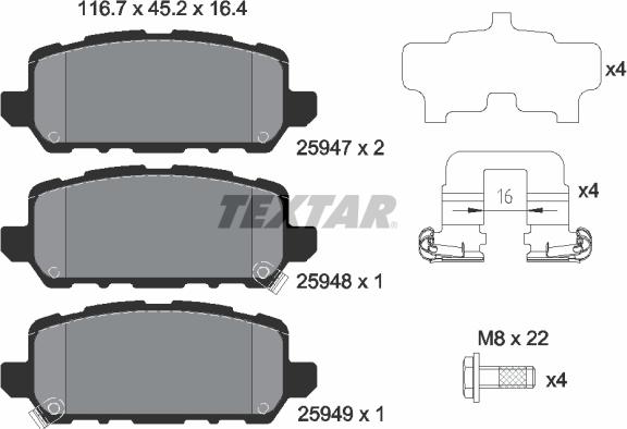 Textar 2594701 - Jarrupala, levyjarru inparts.fi