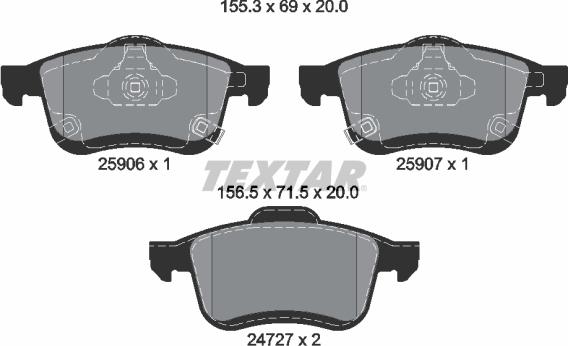 Textar 2590601 - Jarrupala, levyjarru inparts.fi