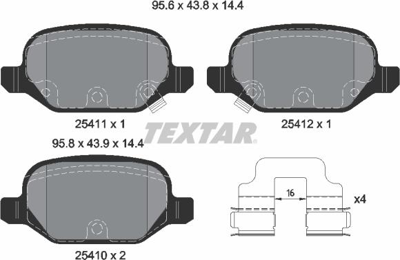 Textar 2541101 - Jarrupala, levyjarru inparts.fi