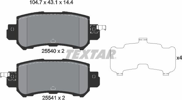 Textar 2554001 - Jarrupala, levyjarru inparts.fi