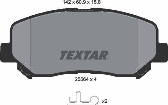 Textar 2556401 - Jarrupala, levyjarru inparts.fi