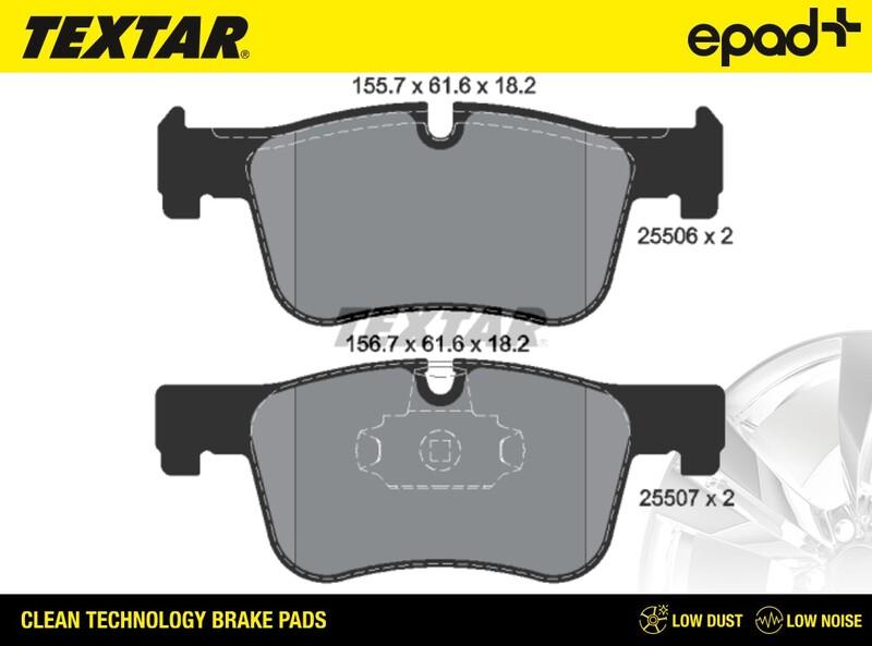 Textar 2550601CP - Jarrupala, levyjarru inparts.fi