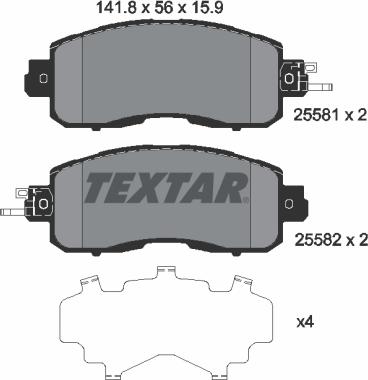 Textar 2558101 - Jarrupala, levyjarru inparts.fi