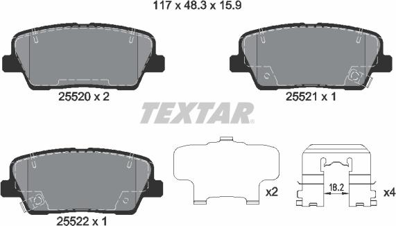 Textar 2552001 - Jarrupala, levyjarru inparts.fi