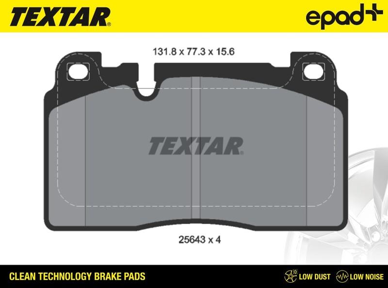 Textar 2564302CP - Jarrupala, levyjarru inparts.fi