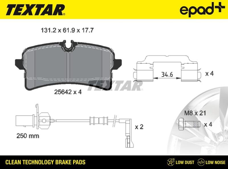 Textar 2564201CP - Jarrupala, levyjarru inparts.fi