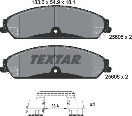 Textar 2560501 - Jarrupala, levyjarru inparts.fi