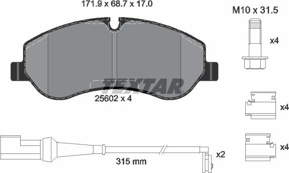 Textar 2560201 - Jarrupala, levyjarru inparts.fi