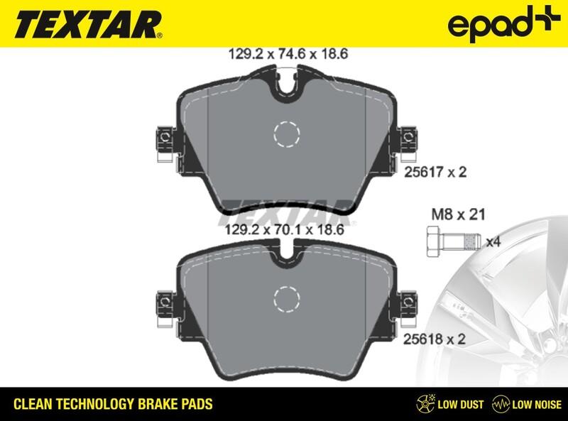 Textar 2561701CP - Jarrupala, levyjarru inparts.fi