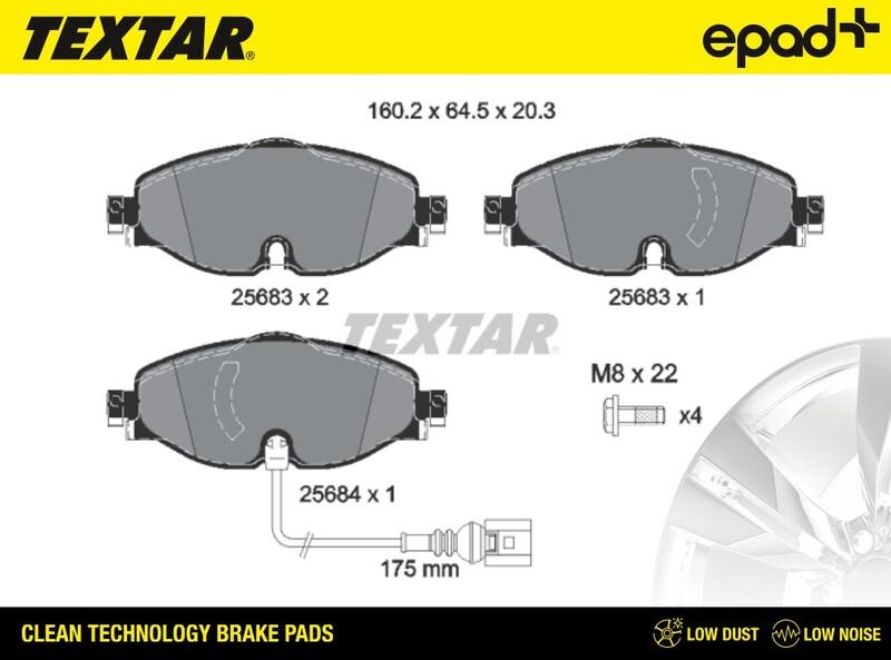 Textar 2568301CP - Jarrupala, levyjarru inparts.fi