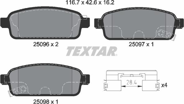 Textar 2509606 - Jarrupala, levyjarru inparts.fi