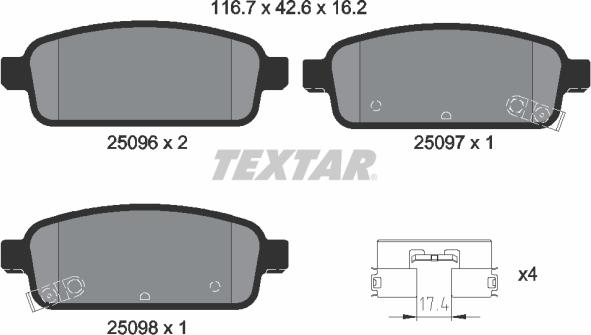 Textar 2509601 - Jarrupala, levyjarru inparts.fi