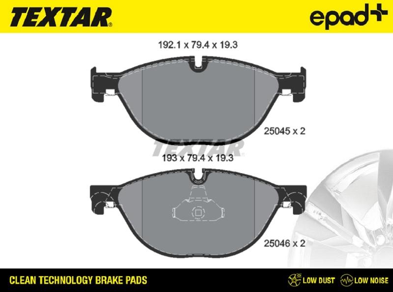 Textar 2504501CP - Jarrupala, levyjarru inparts.fi