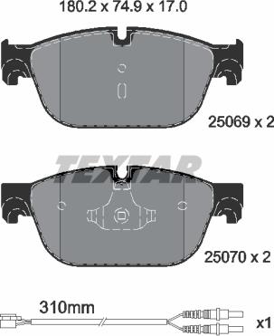 Textar 2506901 - Jarrupala, levyjarru inparts.fi