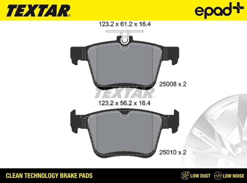 Textar 2500801CP - Jarrupala, levyjarru inparts.fi