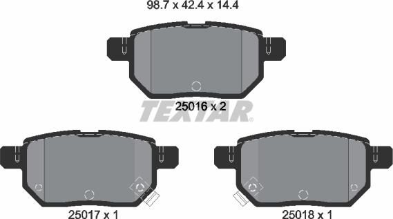 Textar 2501601 - Jarrupala, levyjarru inparts.fi