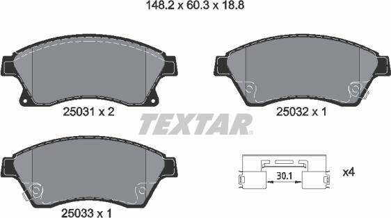 Textar 2503181 - Jarrupala, levyjarru inparts.fi