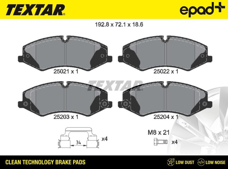 Textar 2502201CP - Jarrupala, levyjarru inparts.fi