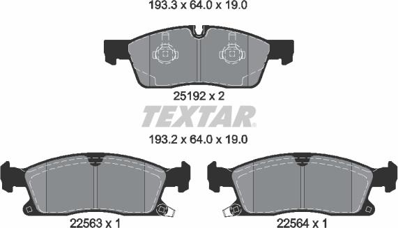 Textar 2519209 - Jarrupala, levyjarru inparts.fi