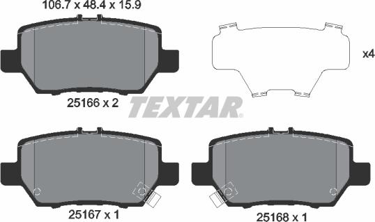 Textar 2516601 - Jarrupala, levyjarru inparts.fi