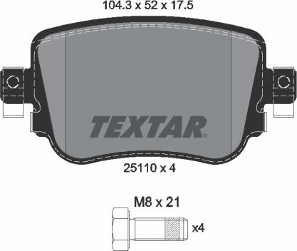 Textar 2511001 - Jarrupala, levyjarru inparts.fi