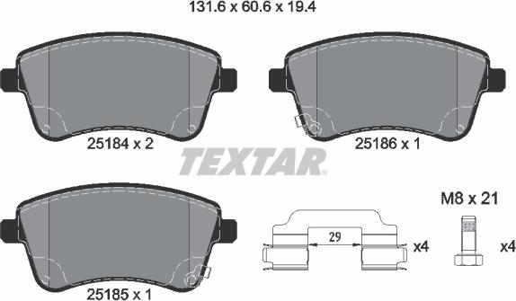 Textar 2518401 - Jarrupala, levyjarru inparts.fi