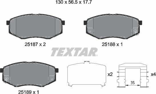 Textar 2518704 - Jarrupala, levyjarru inparts.fi