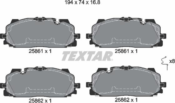 Textar 2586101 - Jarrupala, levyjarru inparts.fi