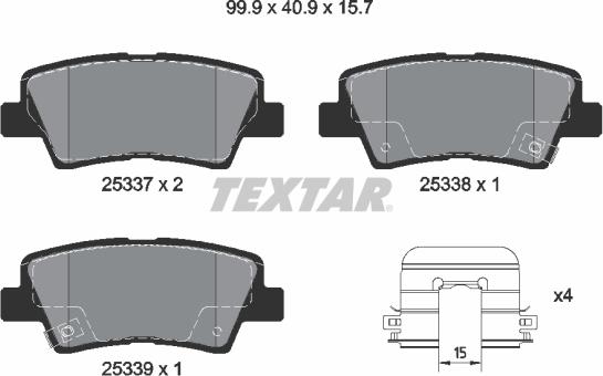 Textar 2533707 - Jarrupala, levyjarru inparts.fi