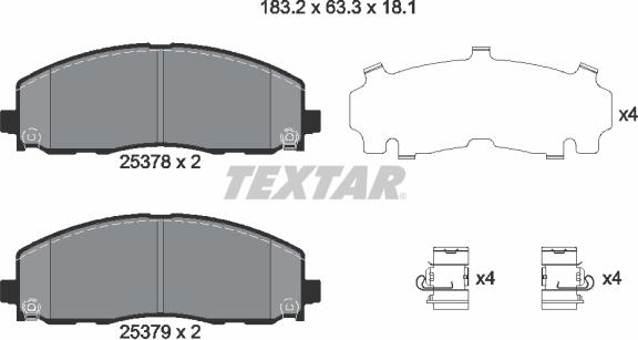 Textar 2537801 - Jarrupala, levyjarru inparts.fi